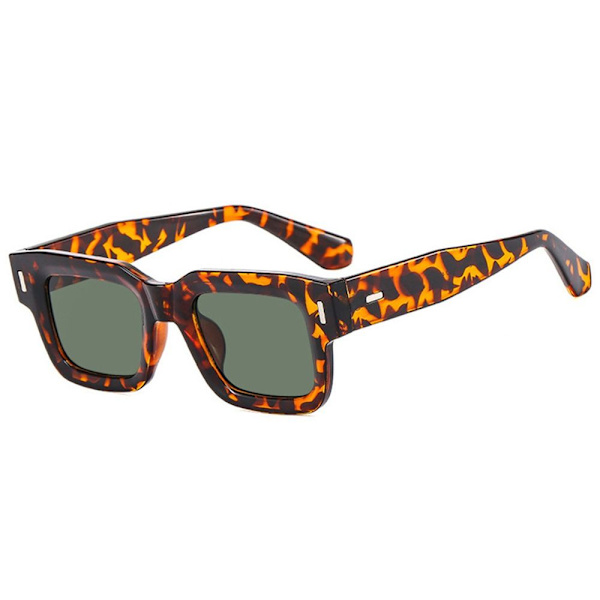 Vintage fyrkantiga solglasögon Retro Punk Ocean Lens Solglasögon UV400 skydd C6