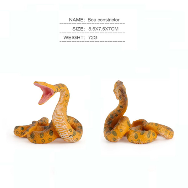 Realistiska Snake Toys Djurmodell Simulering Snake Halloween prank rekvisita