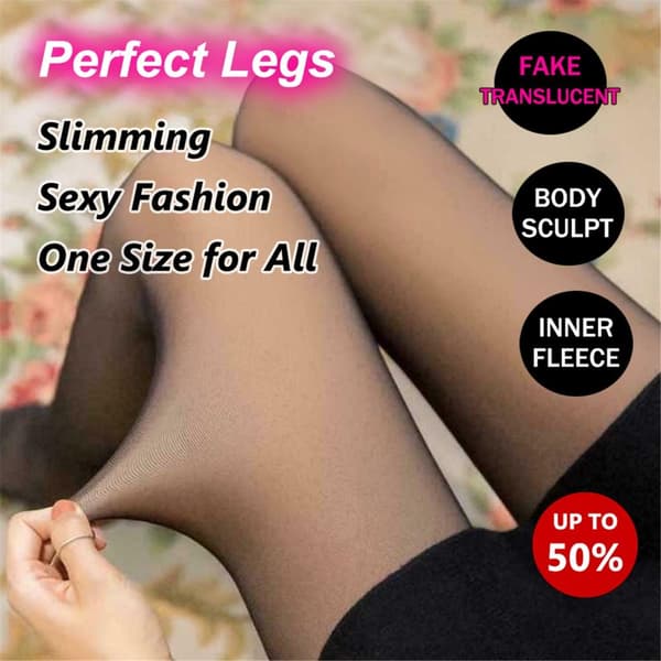 Dam Vinter Termiska Tights Silkestrumpor Hög Elasticitet Leggings Grey 70g (No Fleece)
