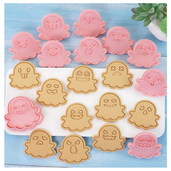 10 ST Tecknad Halloween form Cookie skärande form