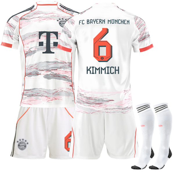 2025-2026 Bayern München Memorial Edition Børne- og Voksenfodboldtrøje med Sokker No.6 KIMMICH 18