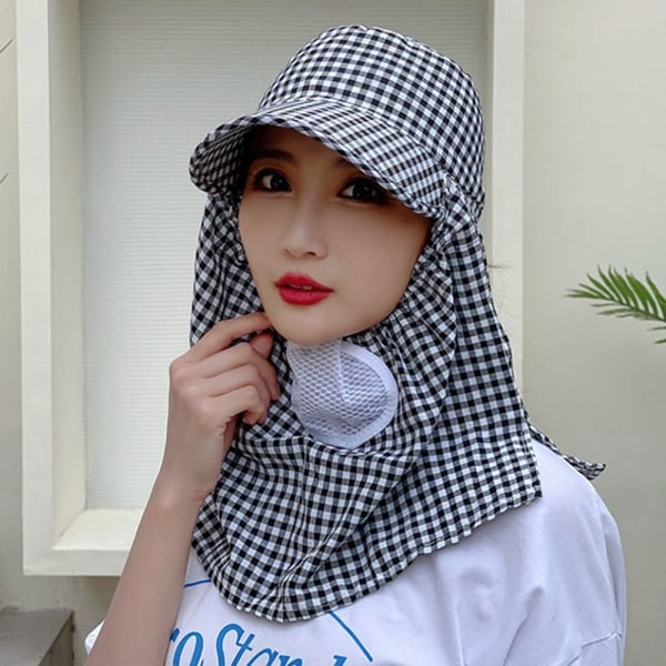 Solhatt sommar ansikte och hals UV-skydd Cover red