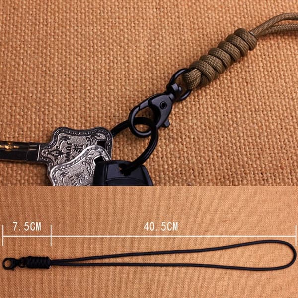 2 st Nyckelring Lanyard Roterbart Spänne Nyckelring Hals Hängande Rep 3