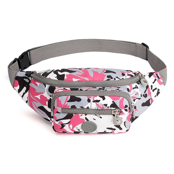 Fanny Pack justerbar midjeväska med stor kapacitet Polyester Crossbody-väskor 8