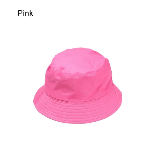 Hopfällbar Bucket Hat Beach Sun Hat Summer Fisherman Cap pink