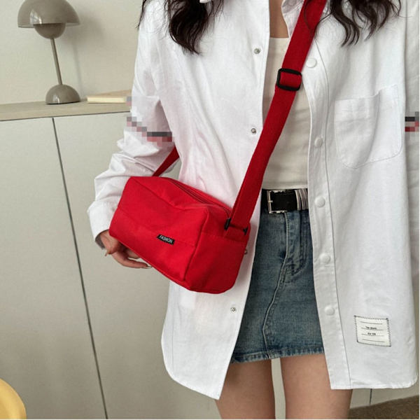 Crossbody-väska med stor kapacitet Casual Mångsidig Oxford-väska red