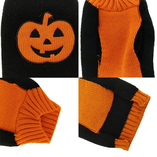 Halloween Husdjurskläder Pumpa Hundtröja M