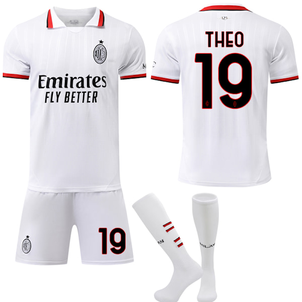 AC Milan Borta Fotbollströja Barn 2024-2025 Nr.19 THEO L