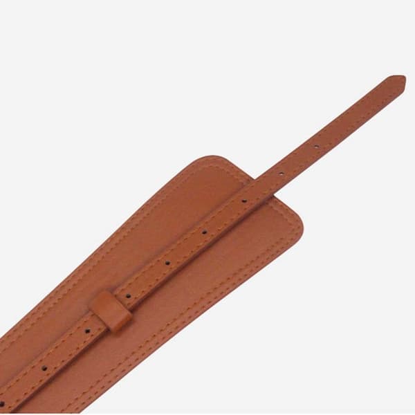 Korsett Breda Bälten PU Läder Slimmande Midjeband Black