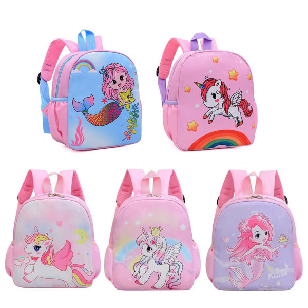 Söt sjöjungfruryggsäck Kindergarten Princess Skolväska Type A