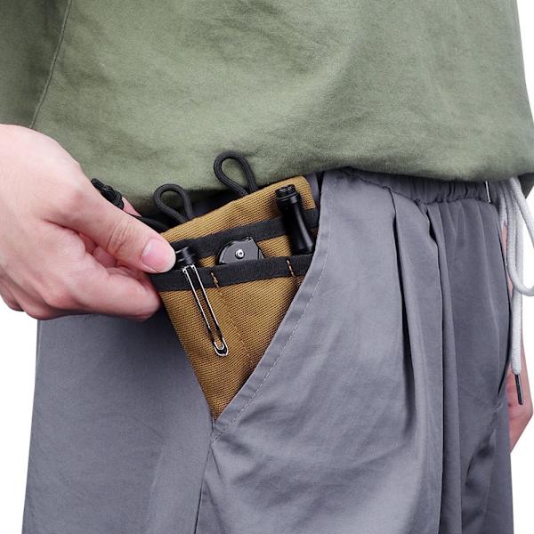Outdoor Survival Kit förvaringsväska Bärbar hopfällbar hängande midjeväska Army Green without strap