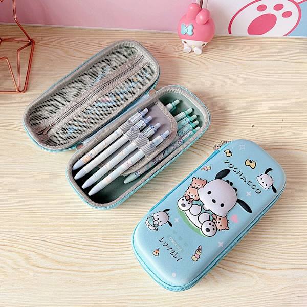 Kuromi/Cinnamoroll/Pochacco Pennfodral Case 3D EVA Vattentät pennask 3