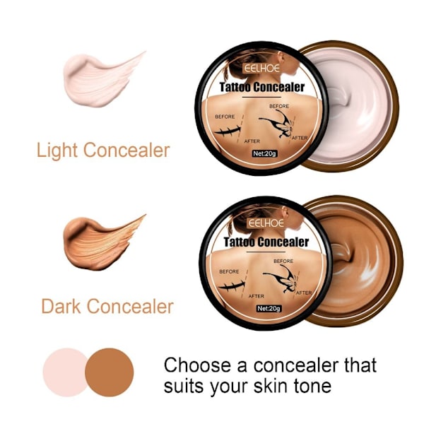 3X20G Scars Body Concealer Body Makeup Dark