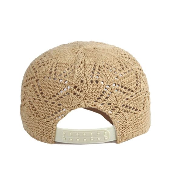 Sommarbasebollkeps Ihåliga Stickade Kepsar Nätmössor Bone Gorras Justerbar Solhatt Grey