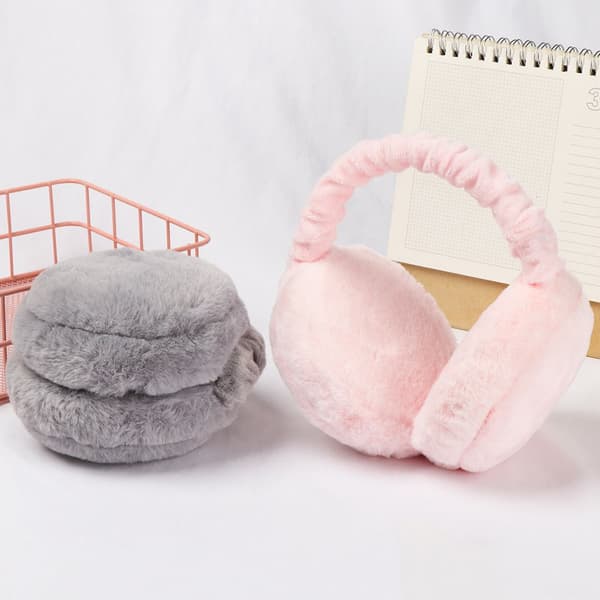 Unisex Vinter Plysch Öronmuffar Öronvärmare light pink