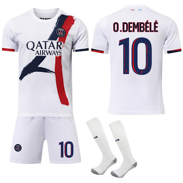 2024-2025 Paris Saint-Germain Bortaställ Barn Vuxen Fotbollströja Nr.10 O.Dembélé XL