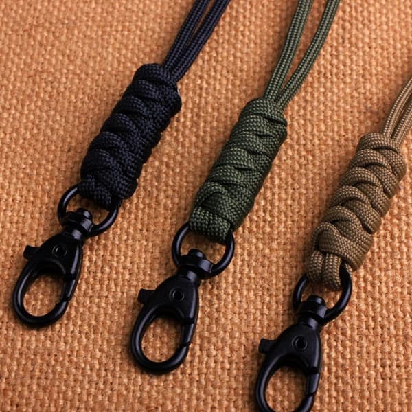 2 st Nyckelring Lanyard Roterbart Spänne Nyckelring Hals Hängande Rep 10