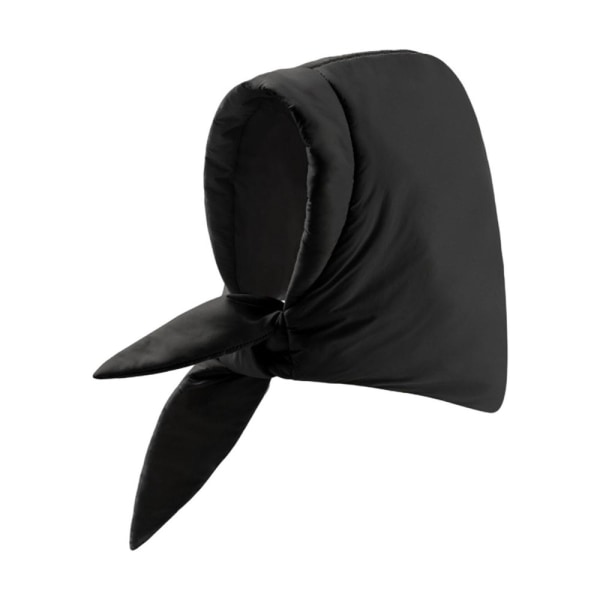 Headscarf Hooded Scarf Hooded Hat Warm Vattentät vindtät hals Black