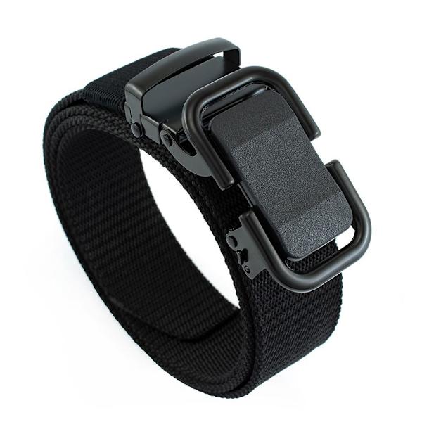 Herr Canvas midjebälte Automatiskt spänne Nylon Business Casual Wild Style Jeans Byxor Midjeband light gray