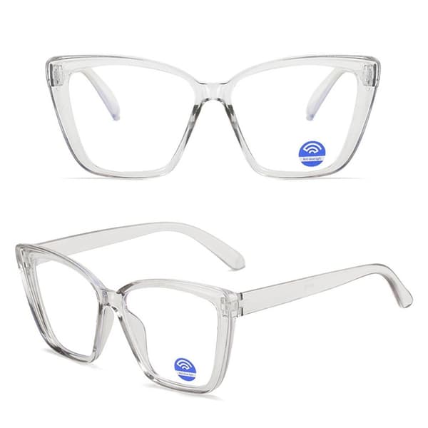 Anti Blue Light Glasögon Datorglasögon Transparent Ögonskydd grey