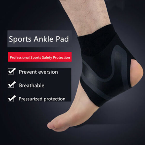 1 st Justerbart elastiskt fotledsstöd Ankelstöd Lättviktsventilerande kompression Anti stukning fotskyddsbandage Left Foot XL