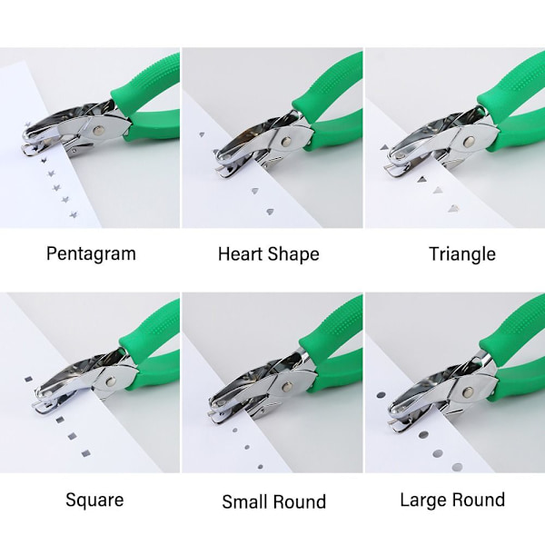 Metall Enkelhålsstans präglingsanordning Scrapbooking stansar DIY pappersskärare