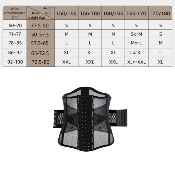 Kvinnor Body Shaper Waist Trainer Summer Belly Tight Shapewear Beige XL