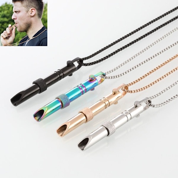 Ny stress relief halsband visselpipa för ångestlindring Multicolor