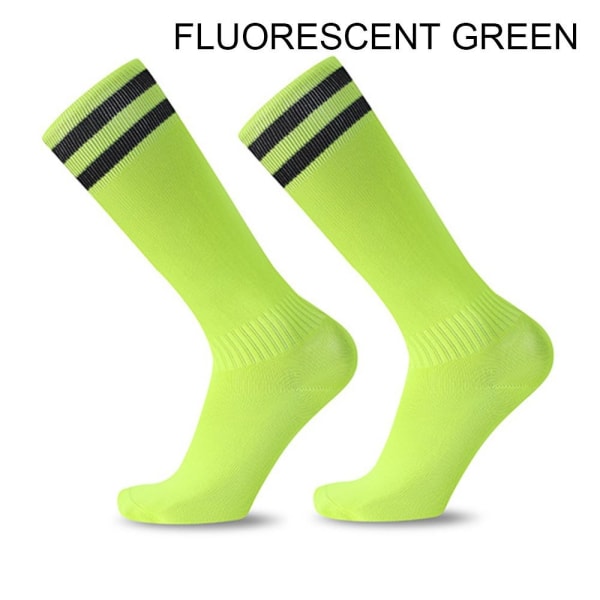 Barn Vuxna Fotbollsstrumpor Knähöga strumpor Sport Fotbollsstrumpor fluorescent green EU 37-45