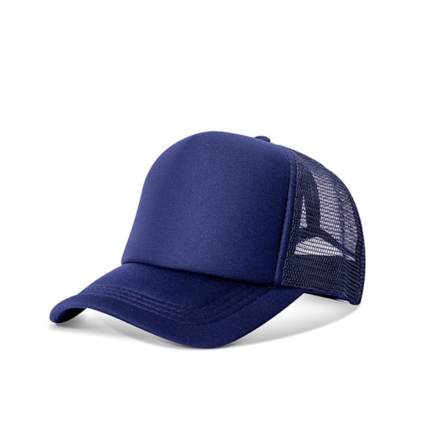 Justerbar unisex cap Cap Mesh Back Summer Hat dark blue