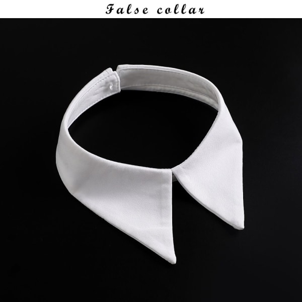 Kvinnor Fake Collars Shirt Halsband Choker Flase Collar Shawl Girls black