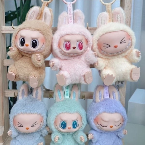 1 kpl Labubu 2.0 Macaron Monster Avaimenperä Pehmo Avaimenperät Taidekeräilyesineet Lelut Lahjat hehe