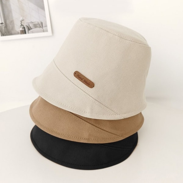 Kvinnor Flickor Bucket Hats Fisherman Hats Panama Hat Outdoor Bucket Hat beige