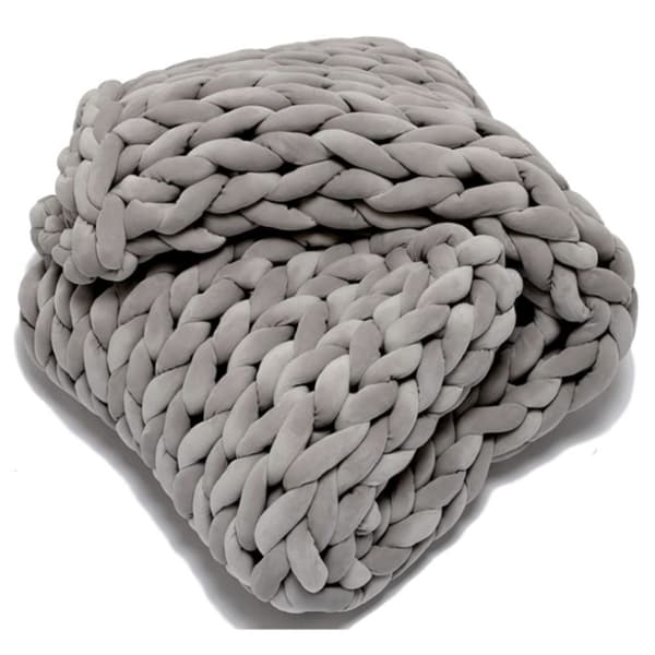 500g Sammet Tjockt Super Chunky Garn light blue