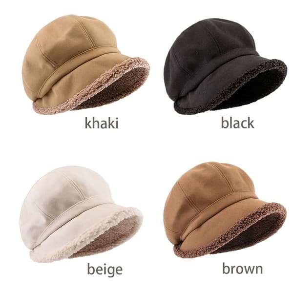 Dam Vinterhattar Mocka Bucket Hatt Varm Tjock Vindtät Mössa brown