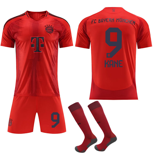 2024-2025 Bayern München Hjemme Barn Voksen Fotballdrakt med Sokker No.9 Kane 16