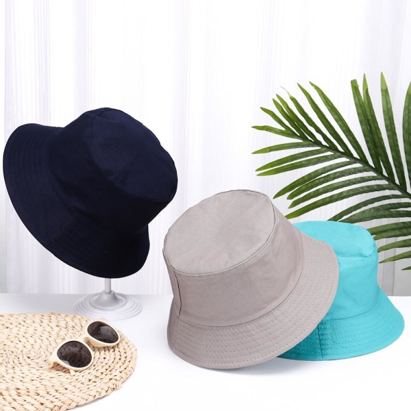 Hopfällbar Bucket Hat Beach Sun Hat Summer Fisherman Cap yellow