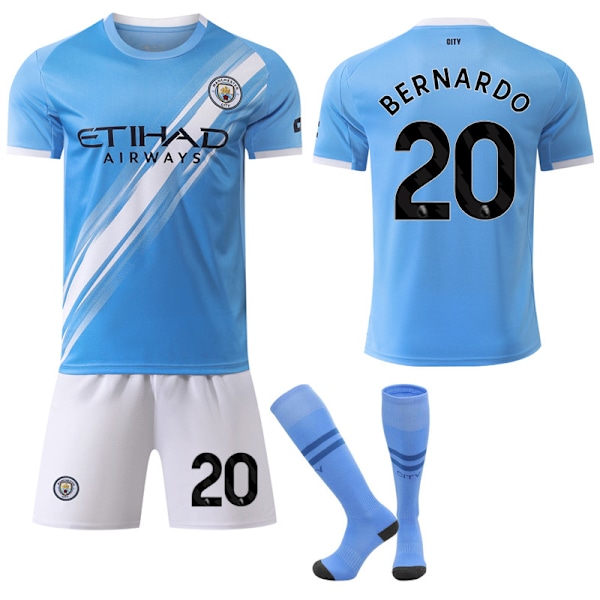 2025-2026 Manchester City Hjemme Barn Voksen Fotballdrakt Nr. 20 BERNARDO 24