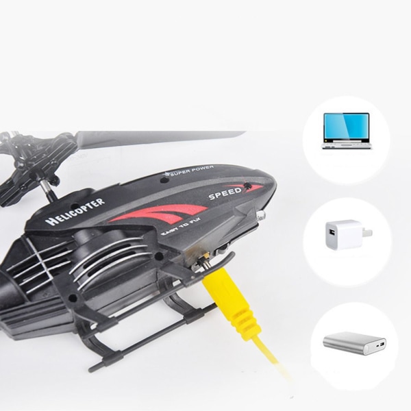 Mini Flygande Helikopter Leksak Fjärrkontroll Helikopter Plan Barn Julklappar yellow