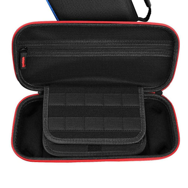 Case för Nintendo Switch-konsol för Switch OLED med 20 spelkassetter Skyddsväska med hårt skal Red