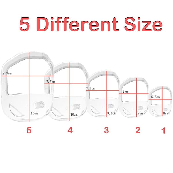 5-pack Skäggkam för män Skäggstylingsmall