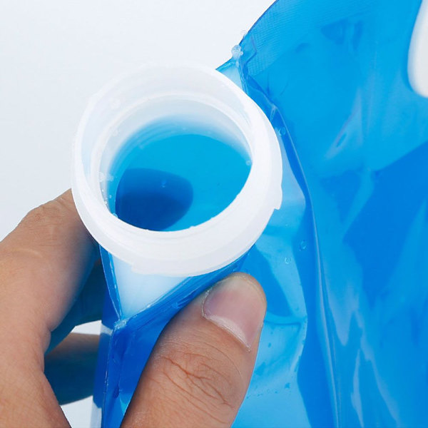 5L/10L hopfällbar bärbar vattendunk med kran blue 10L