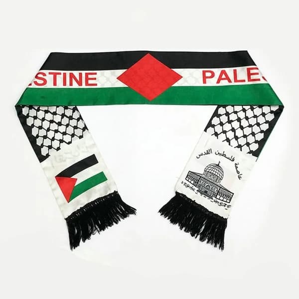Flaggscarf Tryckt Satin Flaggscarf 3
