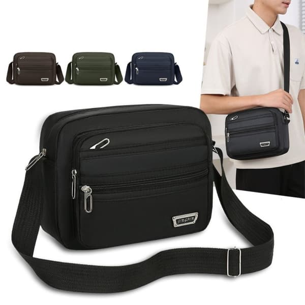 Herr Crossbody Väskor Nylon Axelväskor Pojke Messenger Väskor black