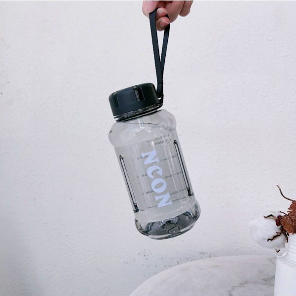 850/1100/1300 ml klar vattenflaska Bärbar läckagesäkra resevattenkannor green 1300ml