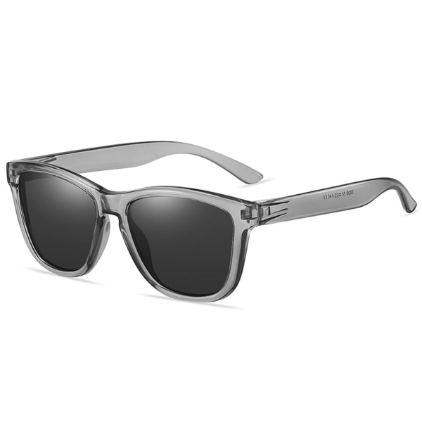 Polariserade solglasögon Kvinnor Män Speglande Körning Fiske Solglasögon Clear Gray-Black Gray