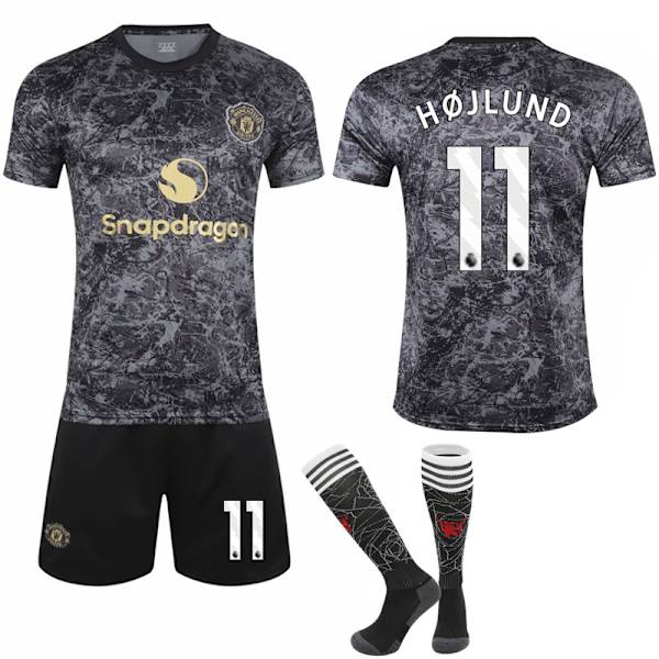 24-25 Manchester United Special Edition Barn Fotbollströja Set No.11 Hojlund M