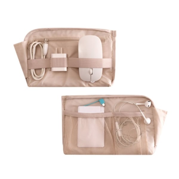 Bärbar datakabel förvaringsväska Case Organizer Multifunktions USB -kabel Headsetficka 3