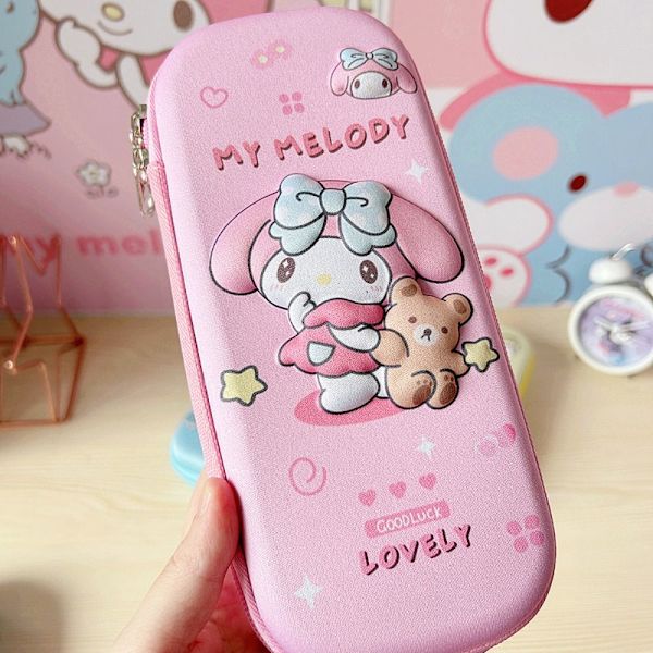 Kuromi/Cinnamoroll/Pochacco Pennfodral Case 3D EVA Vattentät pennask 3