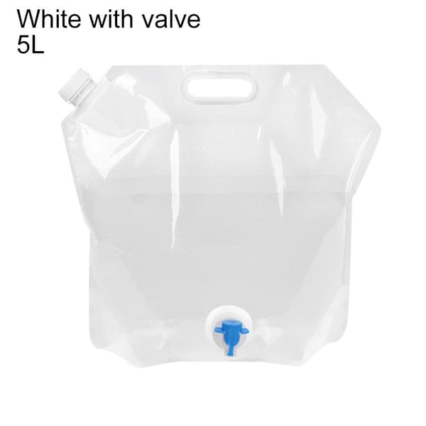 5L/10L Vikbar Bärbar Vattendunk med Kran white 5L